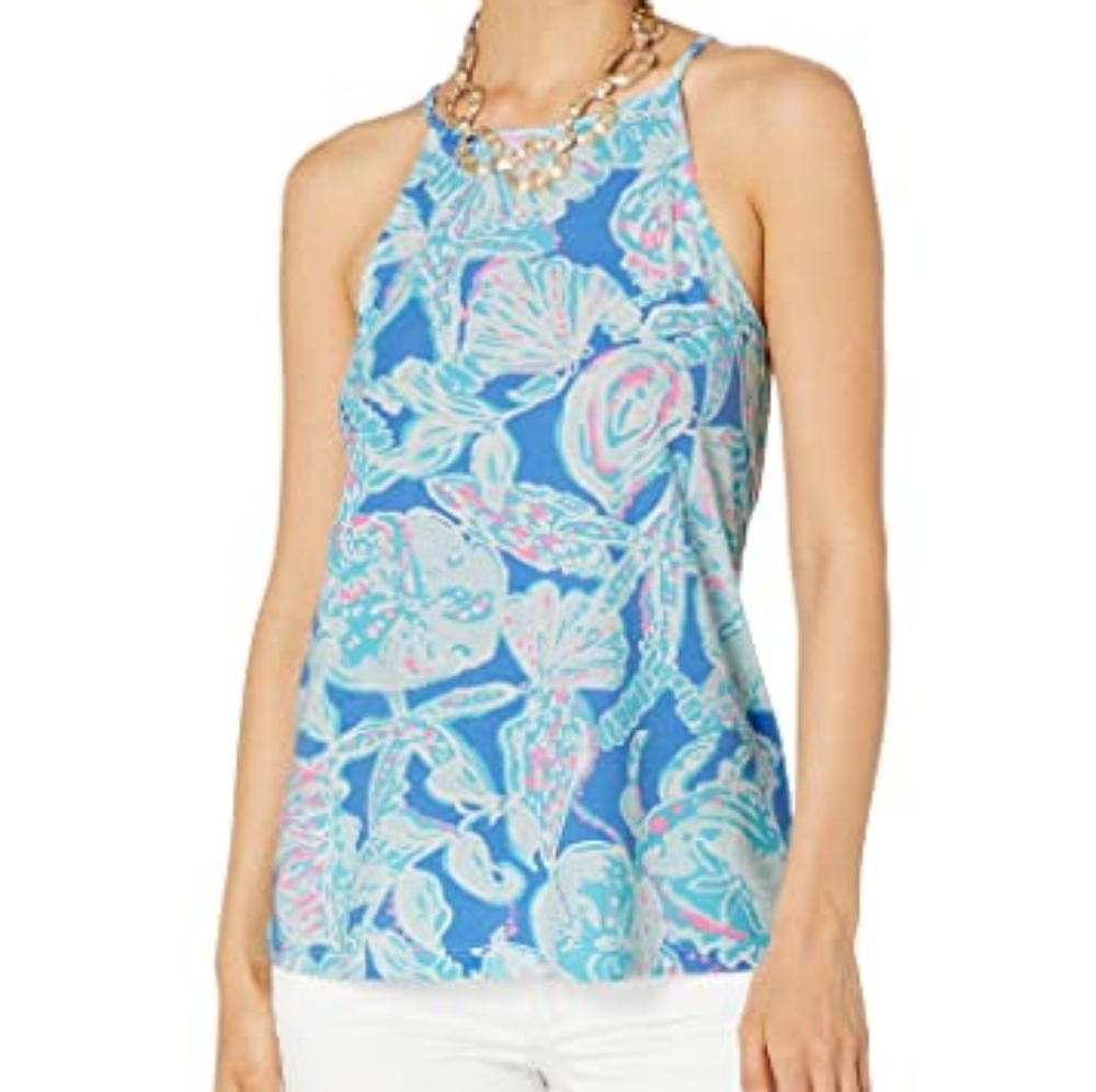 Lilly Pulitzer Margot Top in Into The Deep